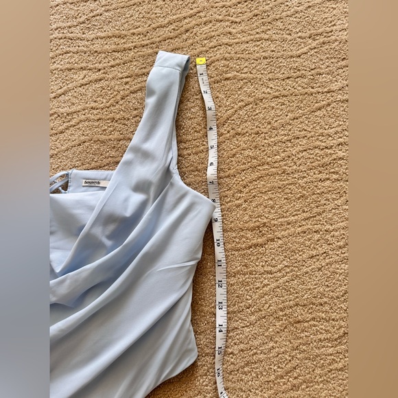 House of CB Sky Blue Ruched Crop Top - Picture 8 of 8